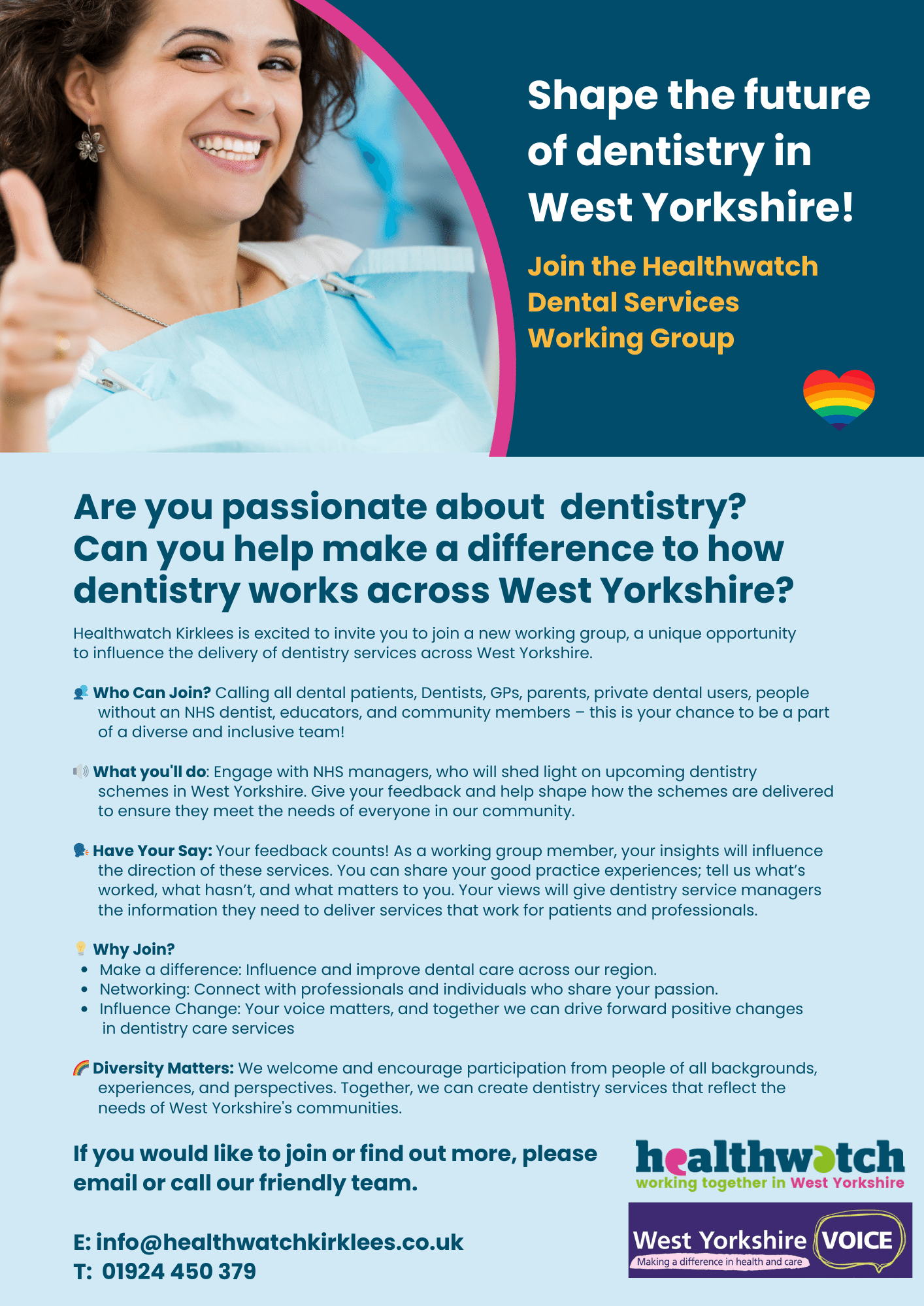 Healthwatch dentistry working group poster