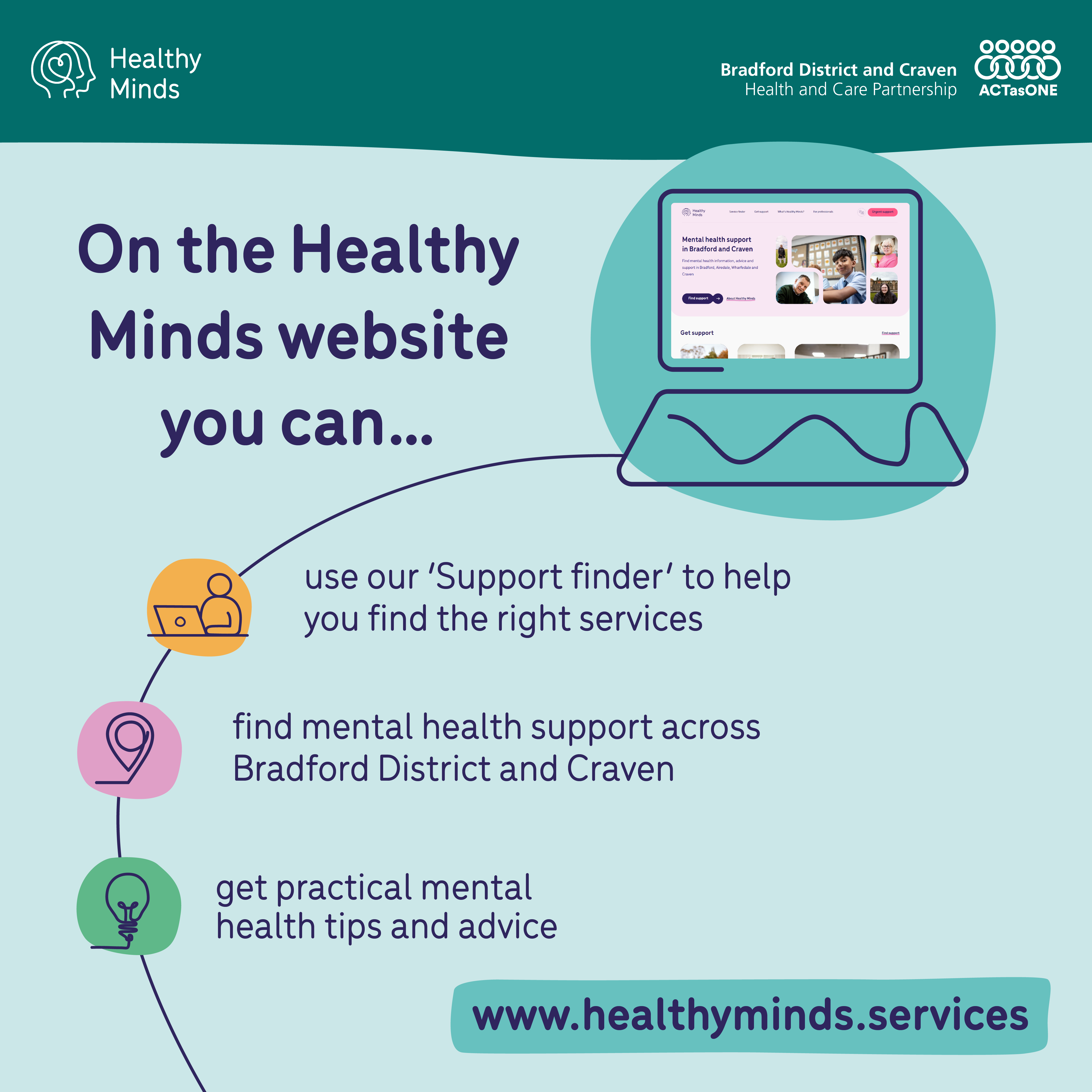 The Healthy Minds website