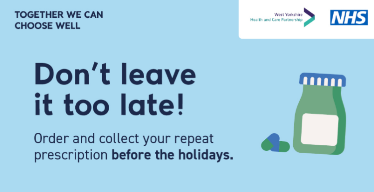 Order and collect your prescription before the Easter holidays
