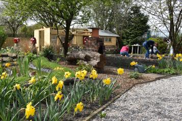 Community open day at the Carers’ Resource allotment in spring 2022