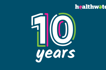 Healthwatch 10th anniversary logo